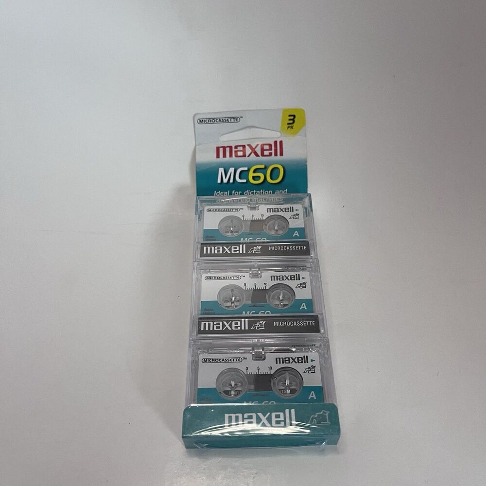 Maxwell MC60 Microcassette 3 Pack New